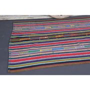 Vintage Turkish Hand-Knotted Wool Cotton Pink Kilim Area Rug 170x245