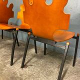 3 "Puzzle" chairs, designed by Essaime, France 1995