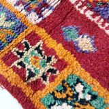 Handmade red Moroccan Berber rug