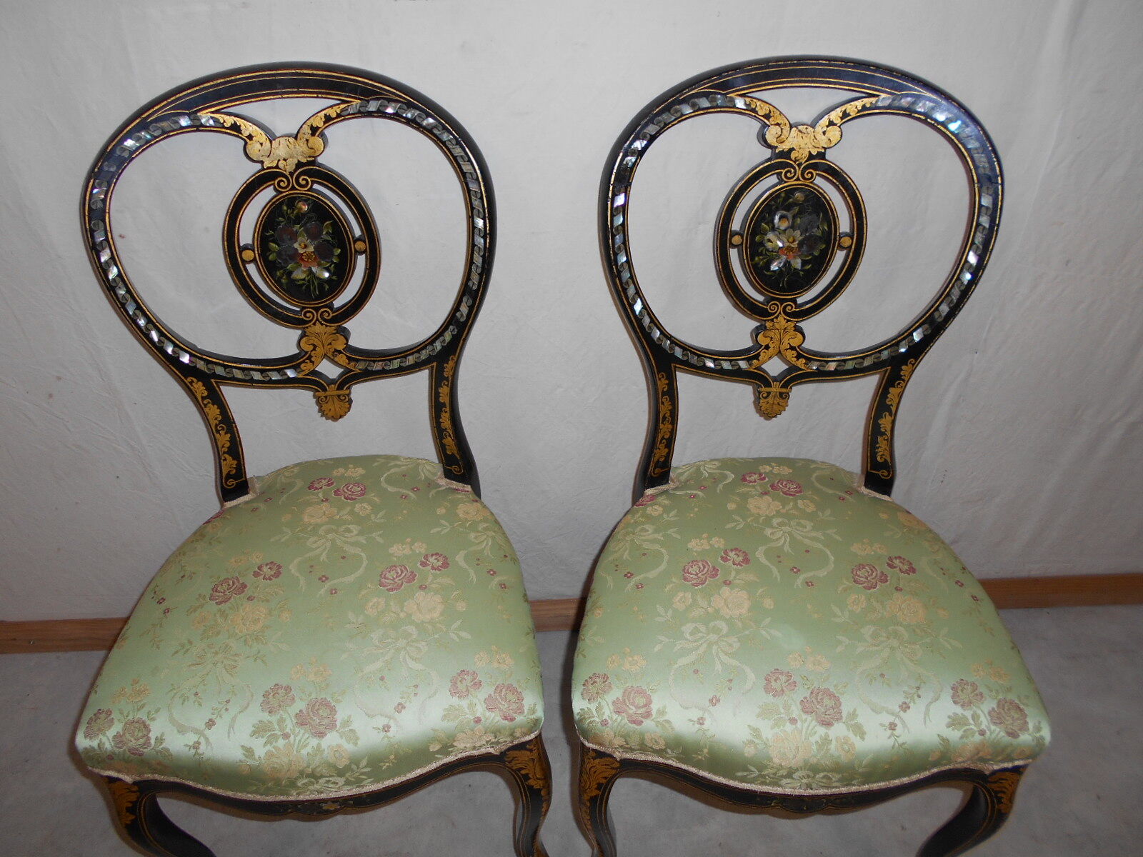 pair of three Napoleon chairs