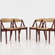 Chaises en teck par Kai Kristiansen modèle 31 années 1970