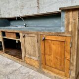 Old oak restaurant bar counter from the early 20th century