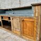 Old oak restaurant bar counter from the early 20th century