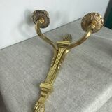 Deux bougeoirs muraux en bronze style Empire