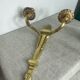 Two Empire style bronze wall candlesticks