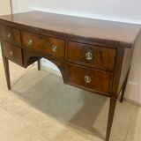 Sheraton flamed mahogany serving trolley, late 18th century