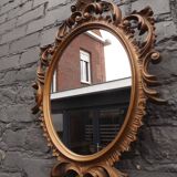 Vintage aged resin mirror