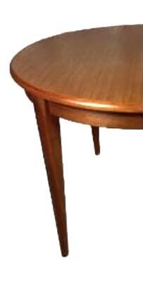 Vintage Scandinavian teak table, Baumann style table
