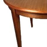 Vintage Scandinavian teak table, Baumann style table