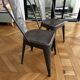 Pair of vintage Tolix model A chairs, designed by Xavier Pauchard.