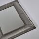 Vintage postmodern metall grid wall mirror