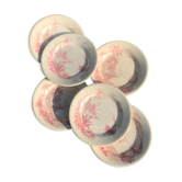 6 assiettes vintage giens vues d orient rose Shabby