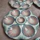 Set of 5 oyster plates Digoin Sarreguemines no. 32 – Antique majolica