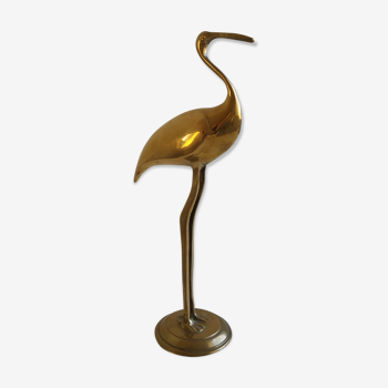 Bird statuette ibis brass