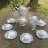 Coffee service, composed of 17 pieces, Poreylor, l amandinoise, vintage