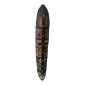 Large Hand Painted Carved Wooden Tribal Wall Mask 98cm