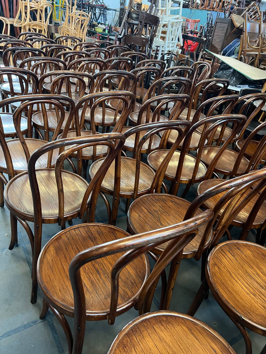Lot de 50 chaises bistrot