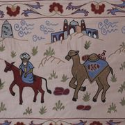 Tapis noué à la main, tapis turc vintage 54x190 cm