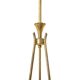 Brass and glass chandelier, 1950s