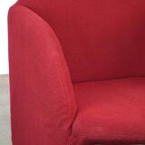 Vintage Artifort Design Armchair Model Ben in Sturdy Red Fabric