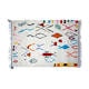 Colorful berber carpet handmade 221 x 130cm