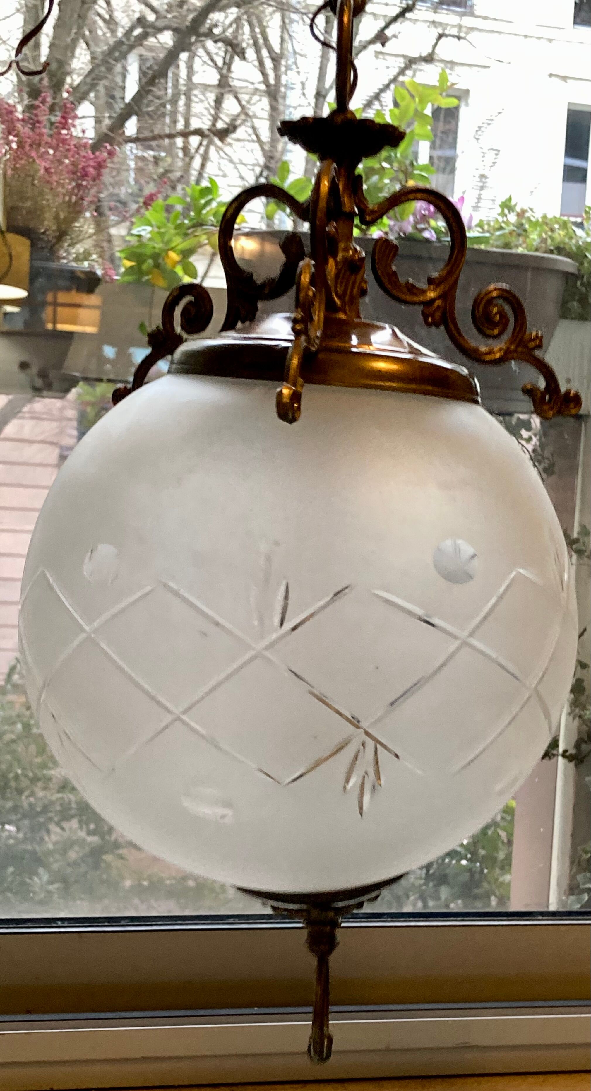 Suspension in the shape of a globe - Vintage