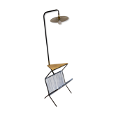 Lampadaire liseuse avec porte-revues
