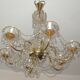Brass chandelier, 1960s