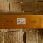 Swedish Mid Century Wooden Canvas Lounge Chair by Bruno Mathsson, 1940s