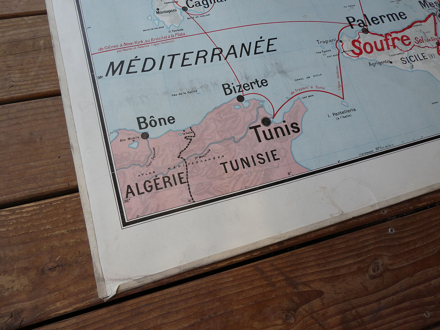 Italy's ancient school map no.30 Vidal Lablache