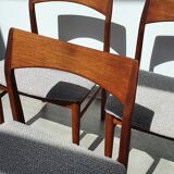 Set de 4 chaises danoises en teck par Henning Kjaernulfs