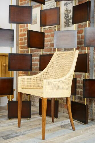 Wooden and brass screen