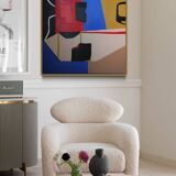 Original abstract "heart maze" blue version