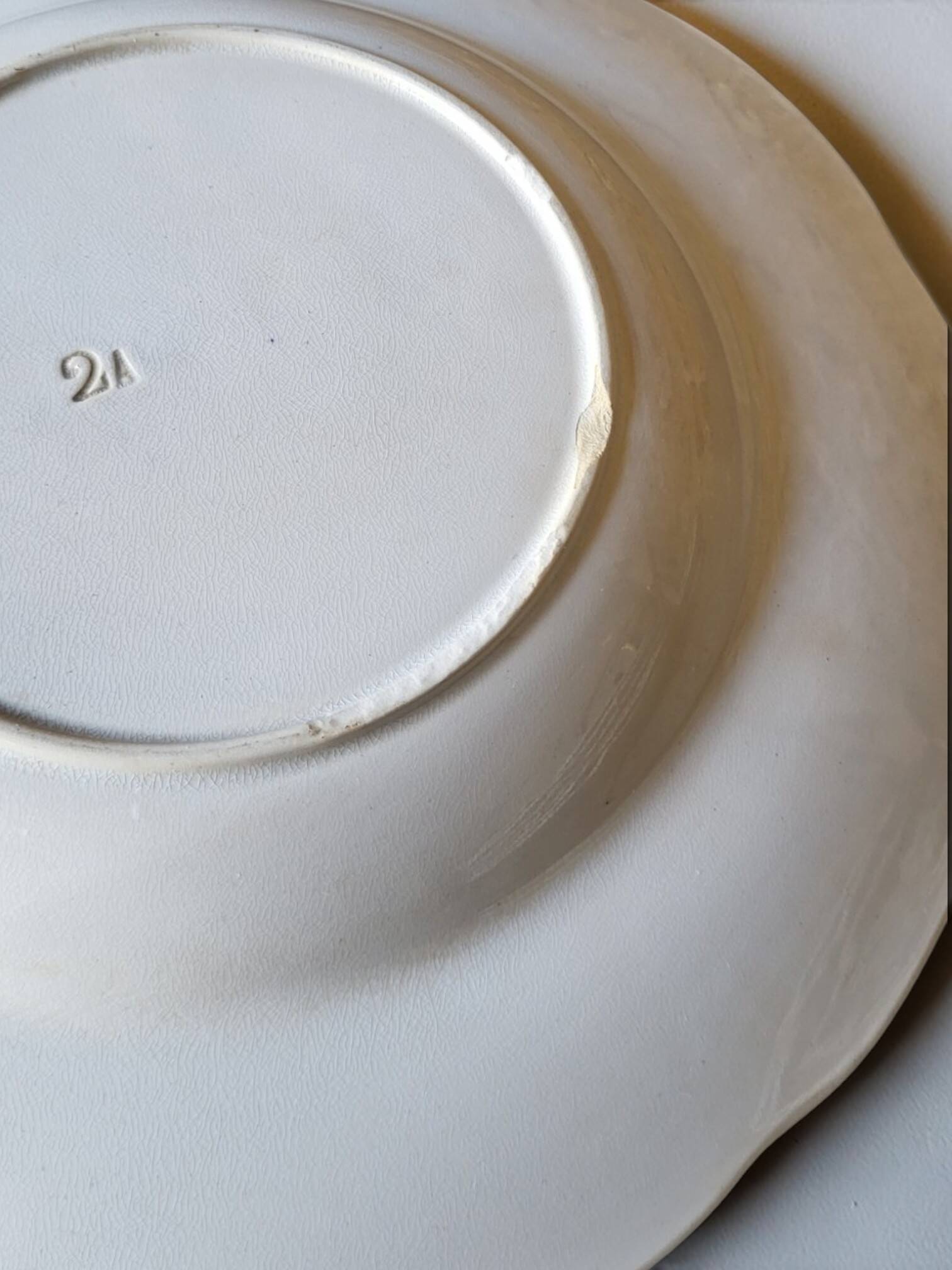6 deep plates Badonviller model Richelieu