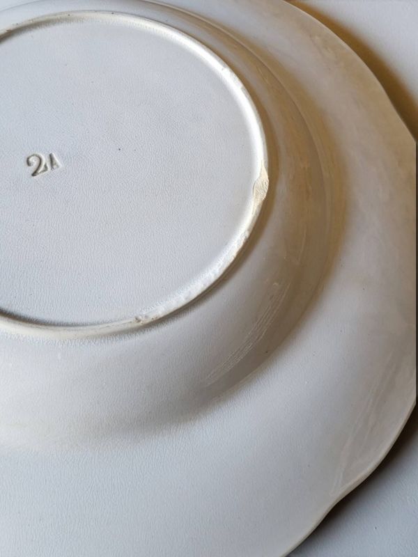 6 assiettes creuses Badonviller modèle Richelieu