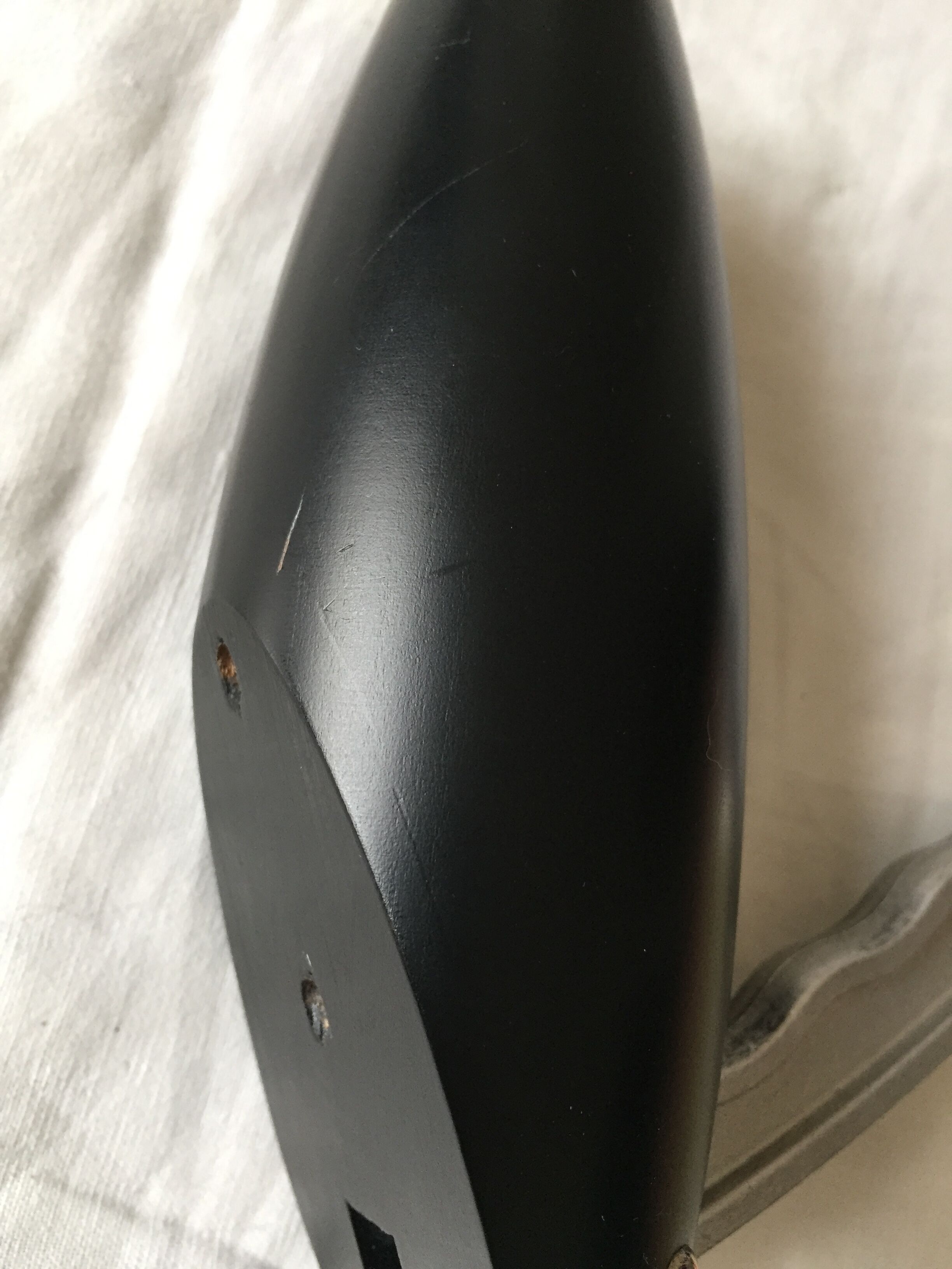 Retractable wood design hook black wood