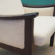 Fauteuil beige, années 1970, design danois, fabriqué au Danemark