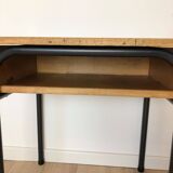 1960s School Desk, New Black