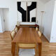 Large solid oak dining table 200 x 100 cm – Very beautiful quality
