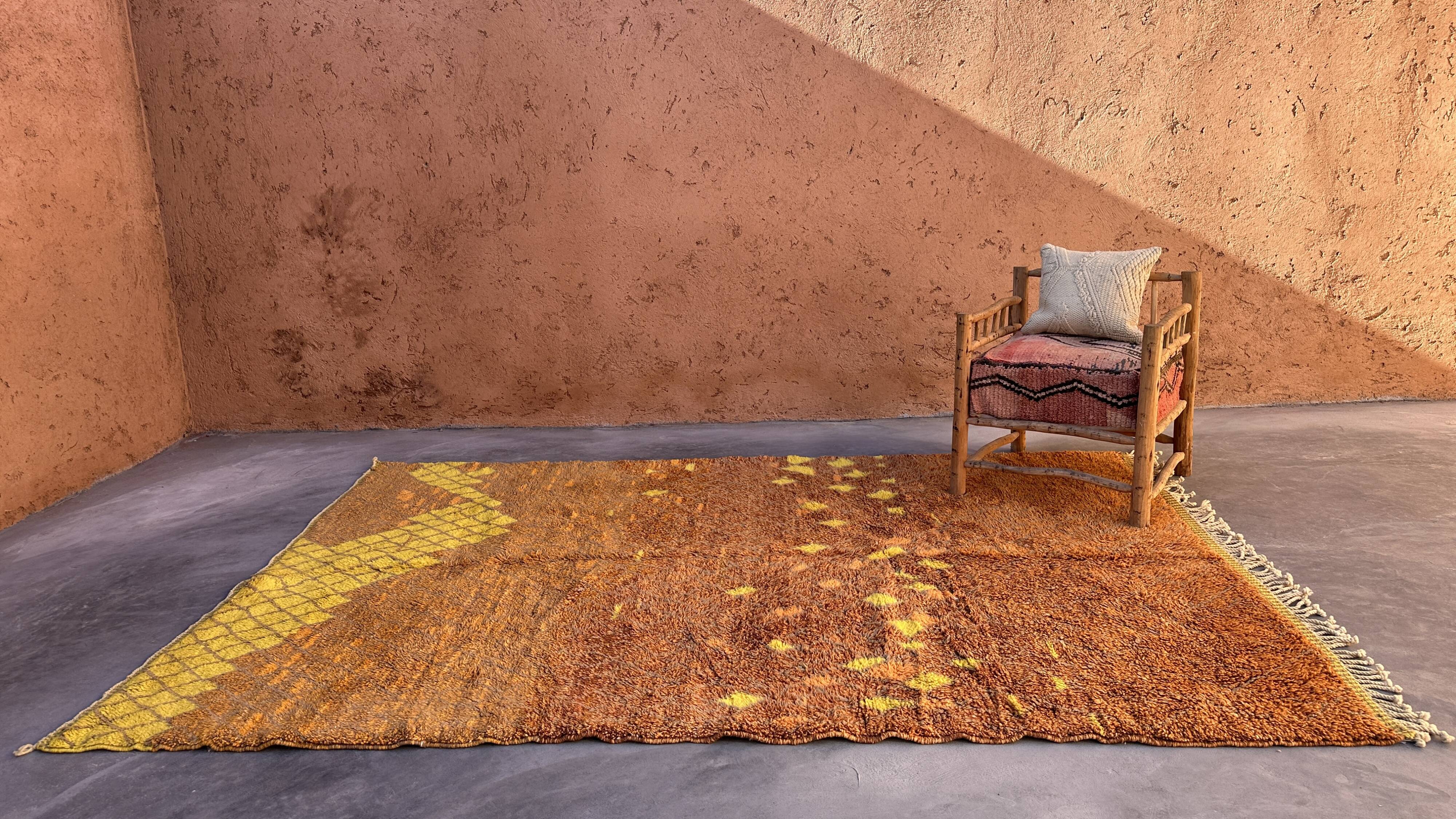 Moroccan rug Beni M'Rirt orange - 316 x 211 cm
