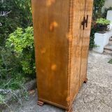 Small Art Deco cabinet 1930 in elm burl