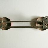 Old coat hanger two hooks