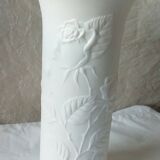 Porcelain vase matt effect decor in relief sign kaiser