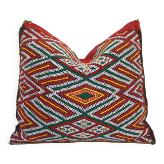 Coussin Berbère, Housse de Coussin Tapis Marocain Vintage, Housses de Coussin Berbère en Laine