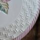 6 antique flat plates in majolica + dish