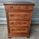 High chest of drawers Louis Philippe mid-19th century
