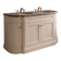 Classic double bathroom cabinet with marble top and gold fittings