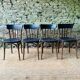 Set of four vintage bentwood bistro chairs.