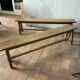 Paire de bancs vintage