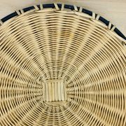 50s metal rattan tray